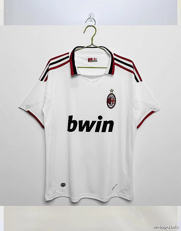 AC Milan Gift Ready Retro soccer jersey Red Black Striped with Standout Detail