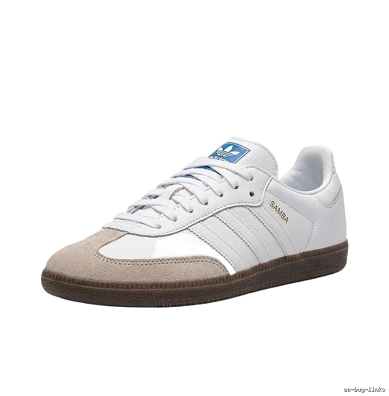 Adidas SAMBA Retro White and Brown Board Shoes