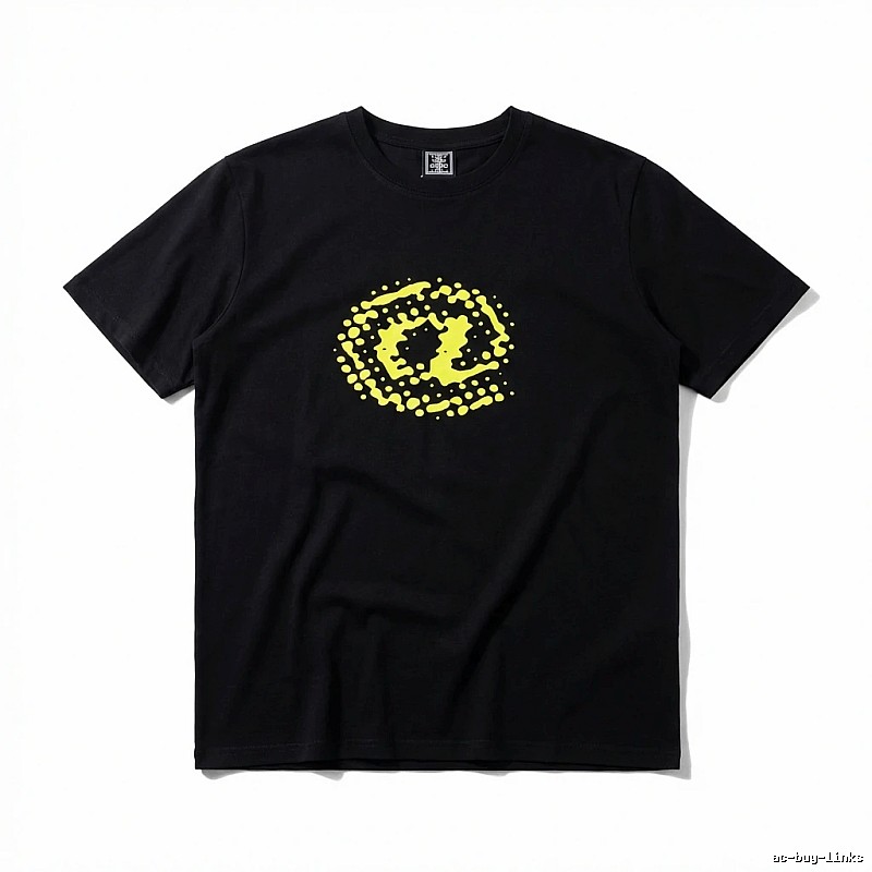 ADWYSD trendy brand black printed T-shirt