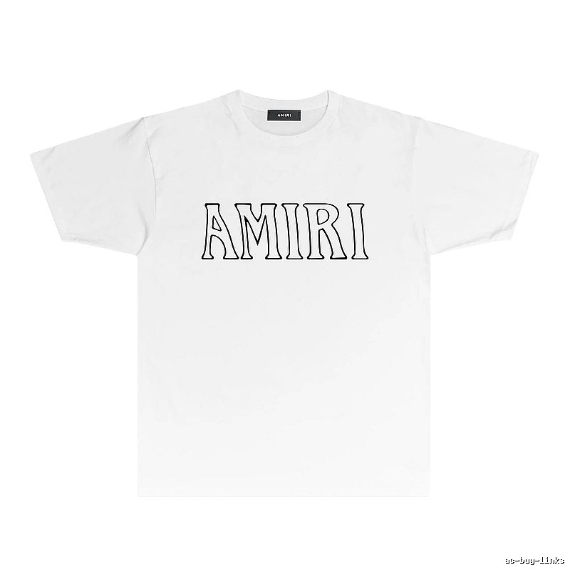 AMIRI Basic Style Simple White T-shirt