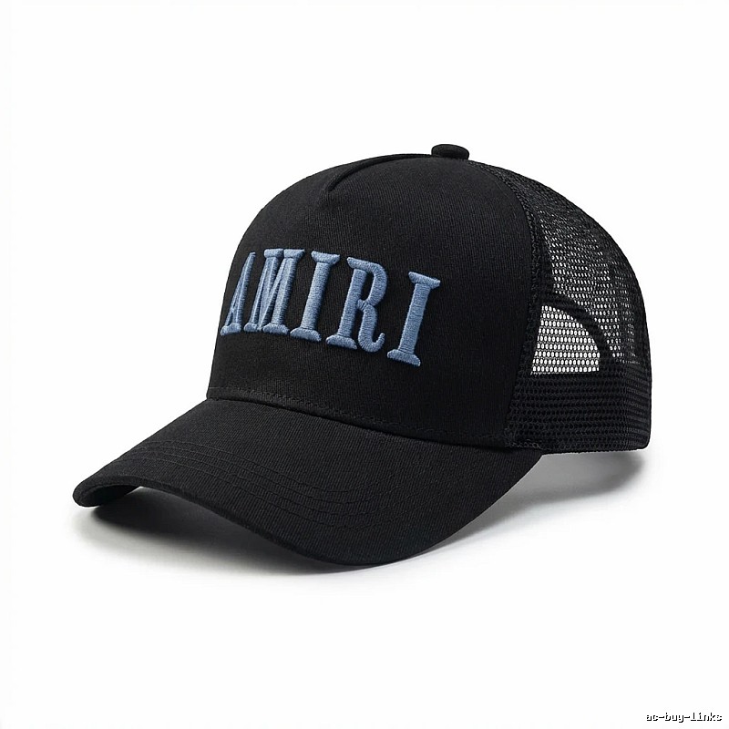 AMIRI Embroidered Trendy and Cool Black Hat