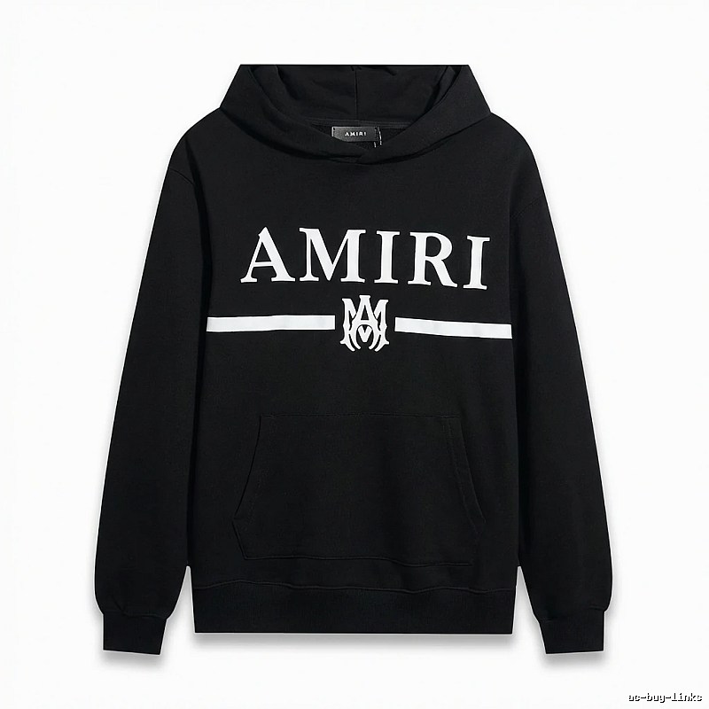 AMIRI Letter Print Black Sweatshirt