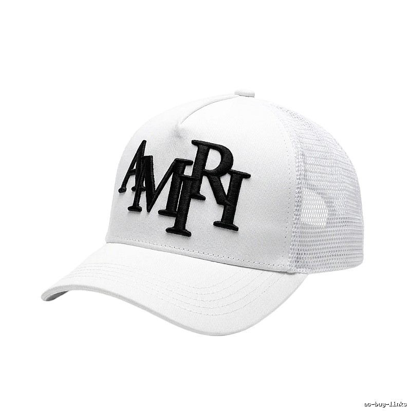 AMIRI Letter Style White Cap