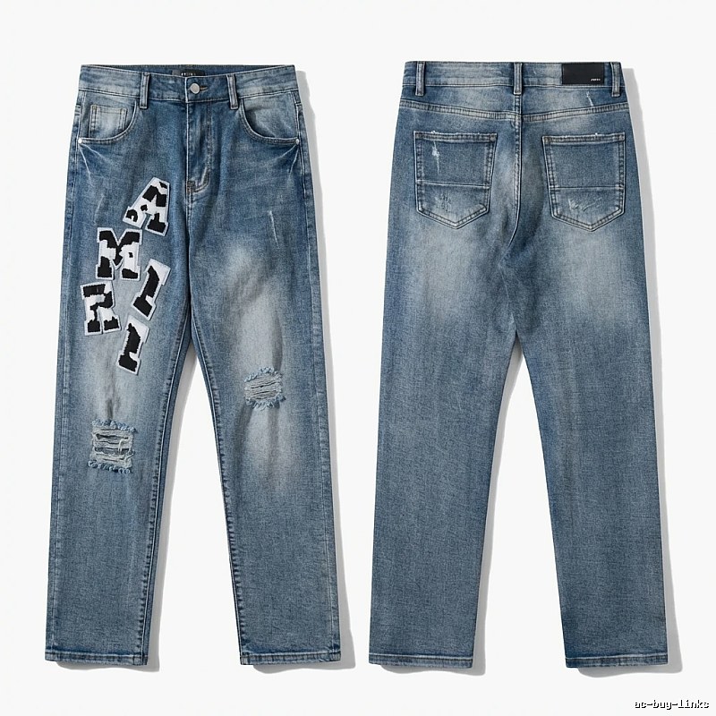 AMIRI Ripped Trendy Style Jeans