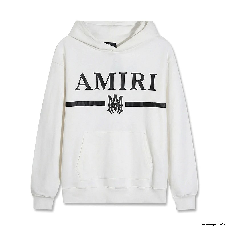 AMIRI Trendy Brand Letter Style White Hoodie