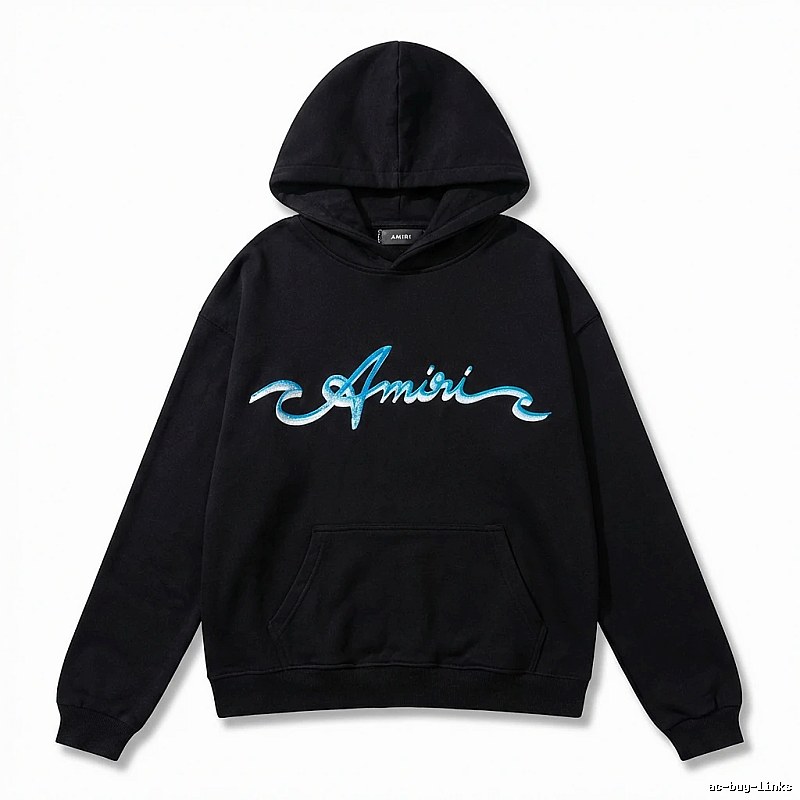 AMIRI Trendy Style Black Hoodie