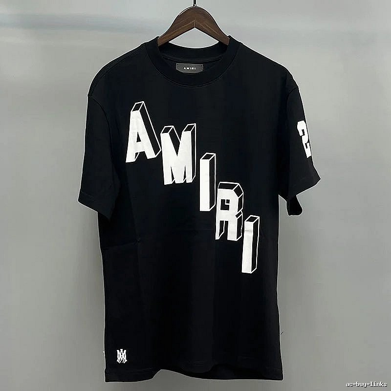 Amiri White Black Records Graphic T-Shirt Smart Casual
