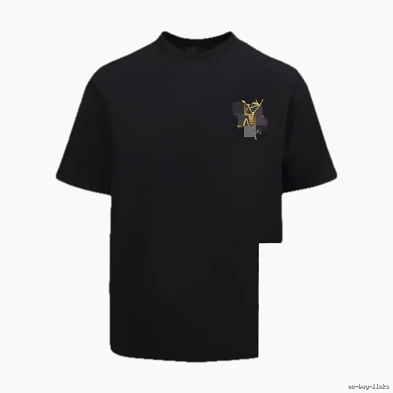 Arc'teryx Printed Functional Style Black Short Sleeve T-Shirt