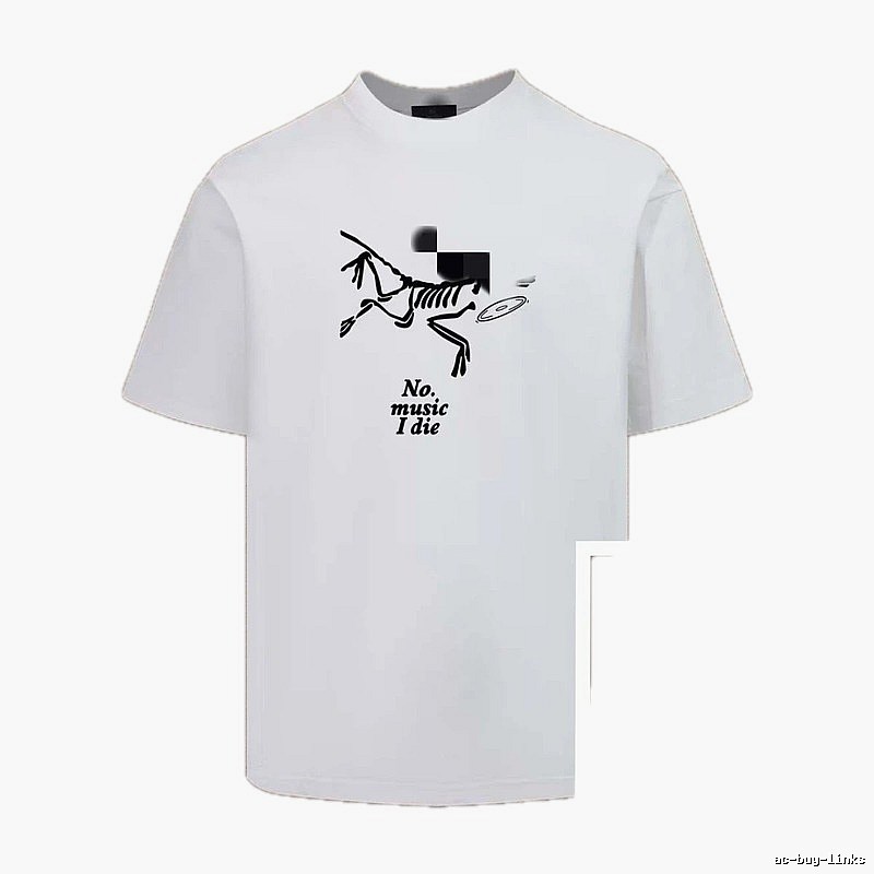 Arc'teryx Skull Print Trendy Cool Style White T-Shirt