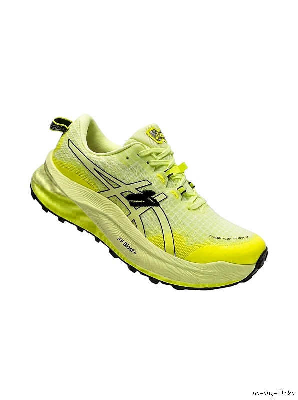 ASICS Trail Running Fluorescent Green Running Shoes