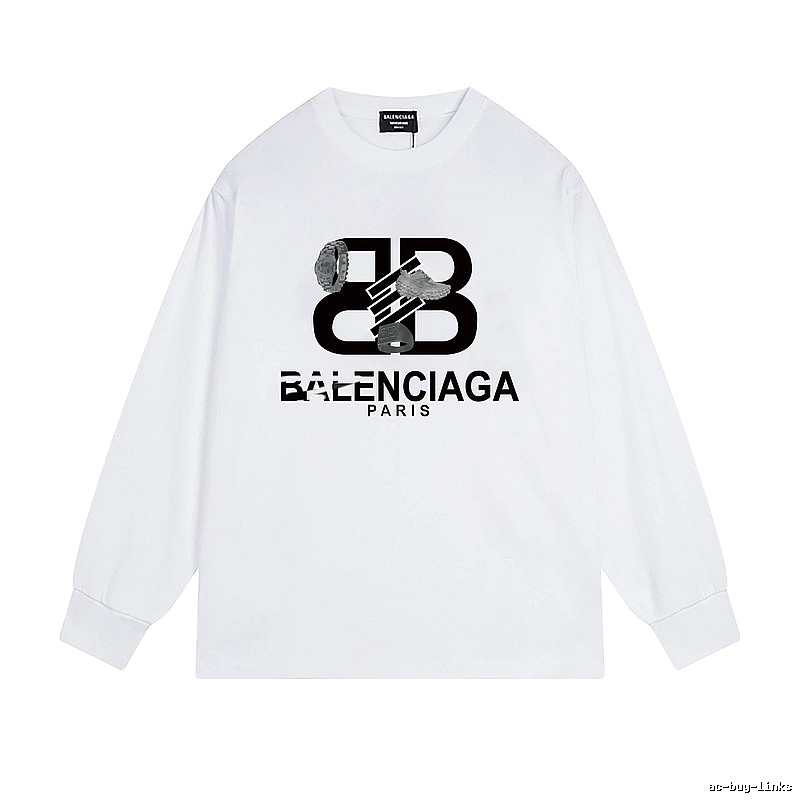 Balenciaga BB Series Simple White T-shirt