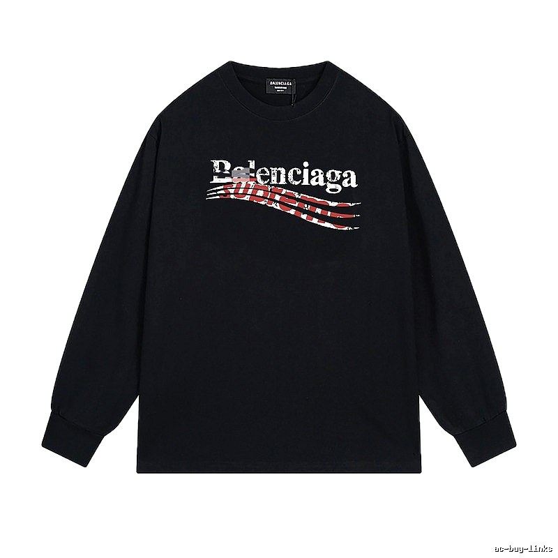 Balenciaga graffiti-style black T-shirt