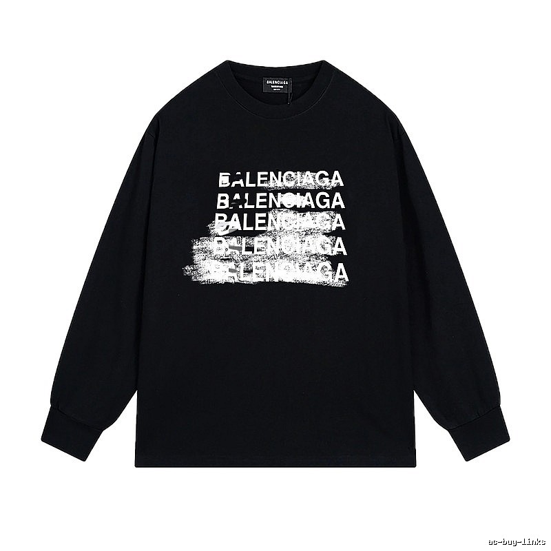 Balenciaga graffiti-style black T-shirt