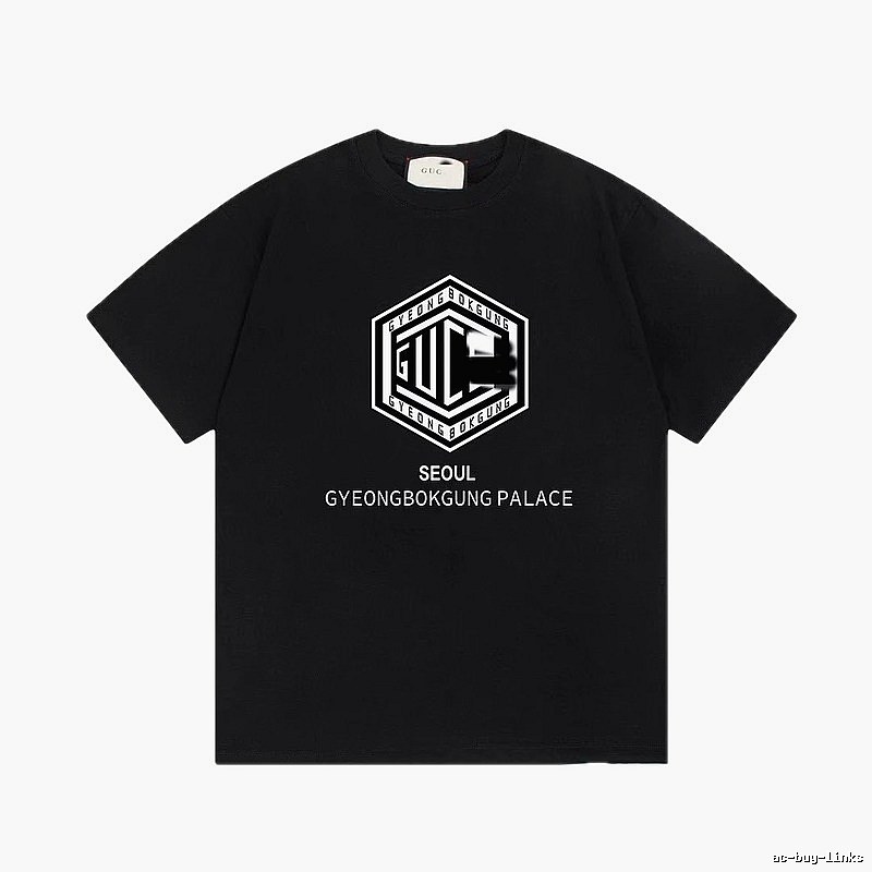 Balenciaga Graphic Printed Cool & Trendy Black Short-sleeve T-shirt
