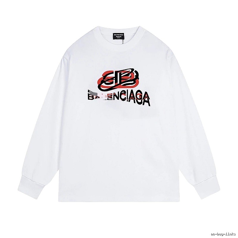 Balenciaga letter white sweatshirt