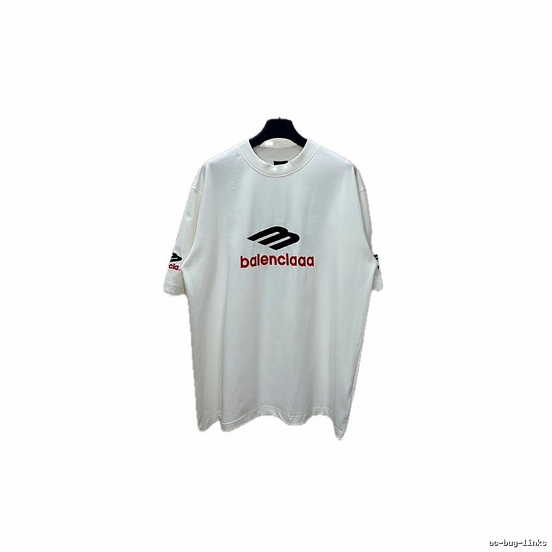 Balenciaga minimalist style white T-shirt
