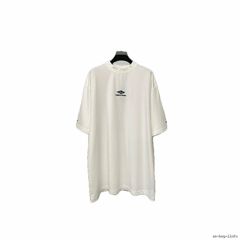 Balenciaga minimalist style white T-shirt