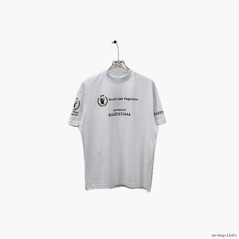 Balenciaga minimalist style white T-shirt