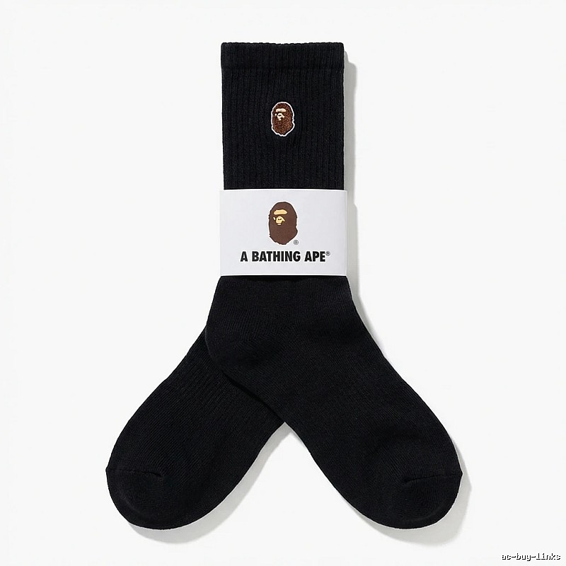 Bape Ape Head Trendy Black Socks