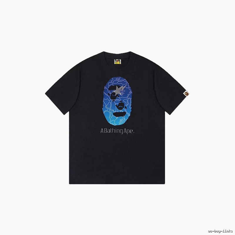 Bape Ape Head Trendy Cool Black T-shirt