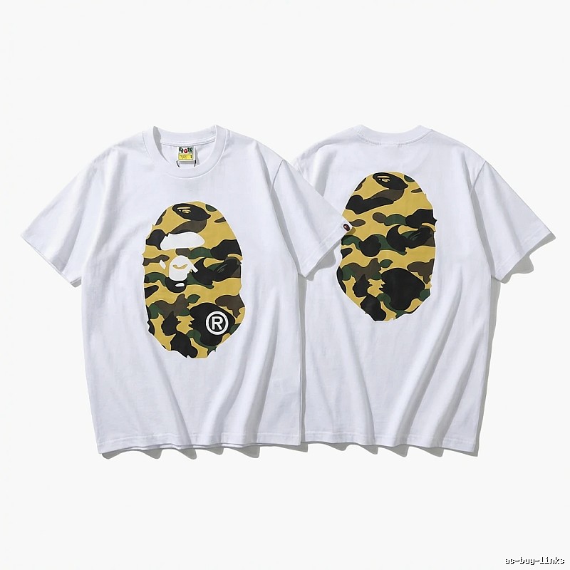 Bape camouflage style white T-shirt