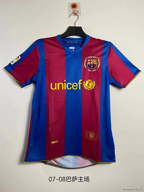 Barcelona Lightweight Retro soccer jersey Blue Red Barcelona for Trend Styling