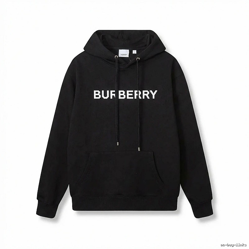 Burberry pixel-style black sweatshirt