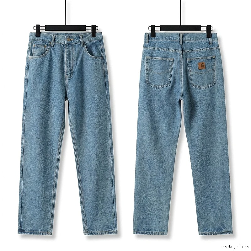 Carhartt retro-style light blue jeans