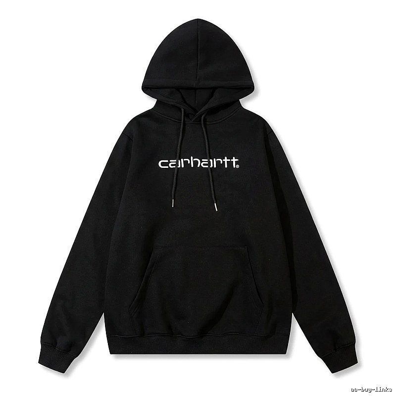 Carhartt simple-style black hoodie