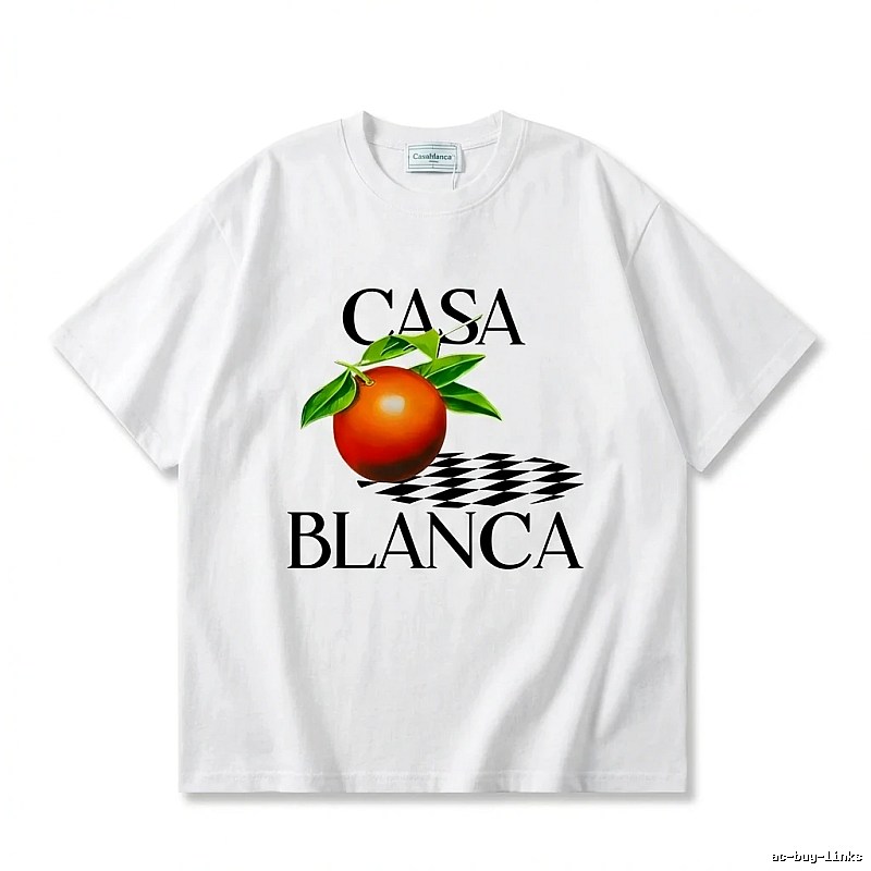 Casablanca Fruit Print White T-shirt