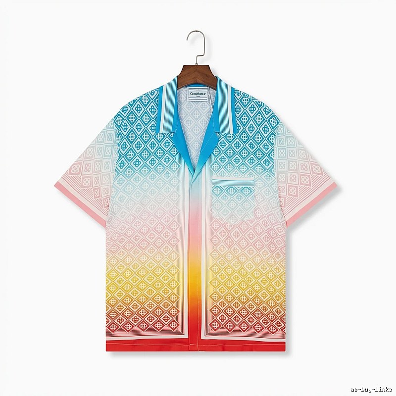 Casablanca Gradient Style Printed Shirt