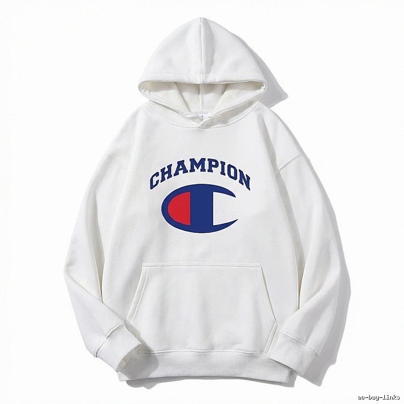Champion classic white hoodie.