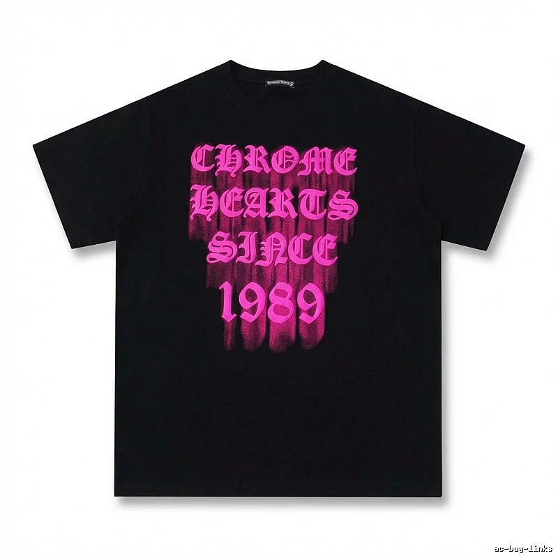 Chrome Hearts 1989 Series Dark Style Black T-shirt