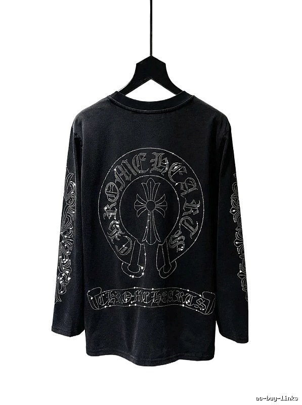 Chrome Hearts Cross Dark Style Black T-shirt