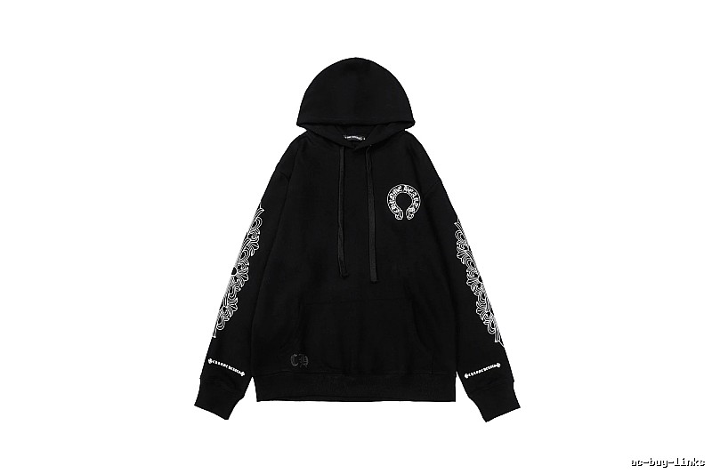 Chrome Hearts Resort Cross graphic hoodie Black Blue Cross with Premium Look