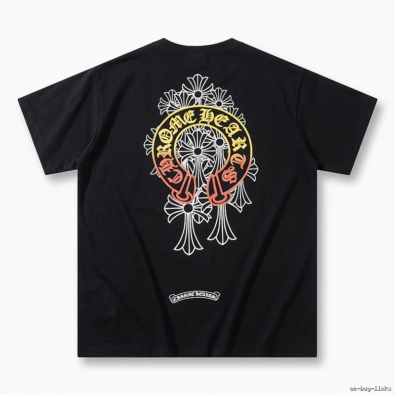 Chrome Hearts Retro Style Black T-shirt