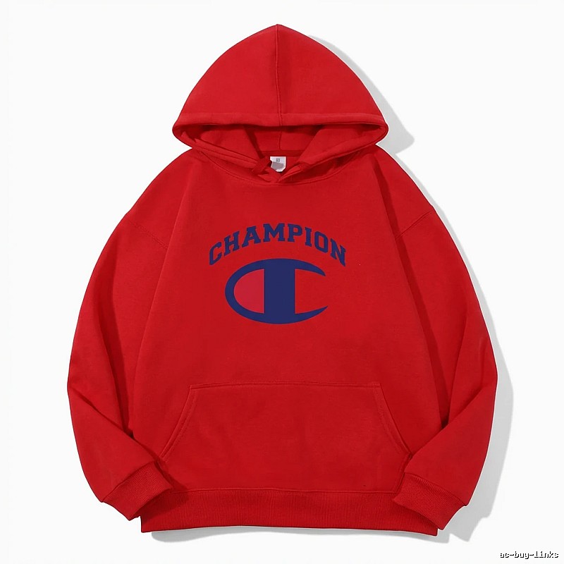 Classic trendy brand Champion red hoodie