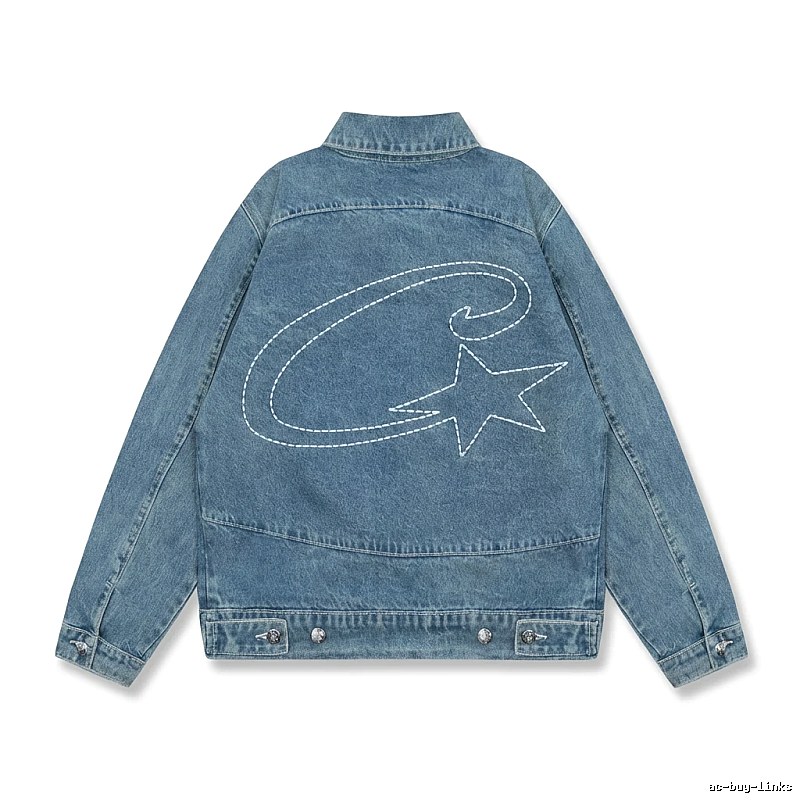 Corteiz Denim Trendy Style Coat