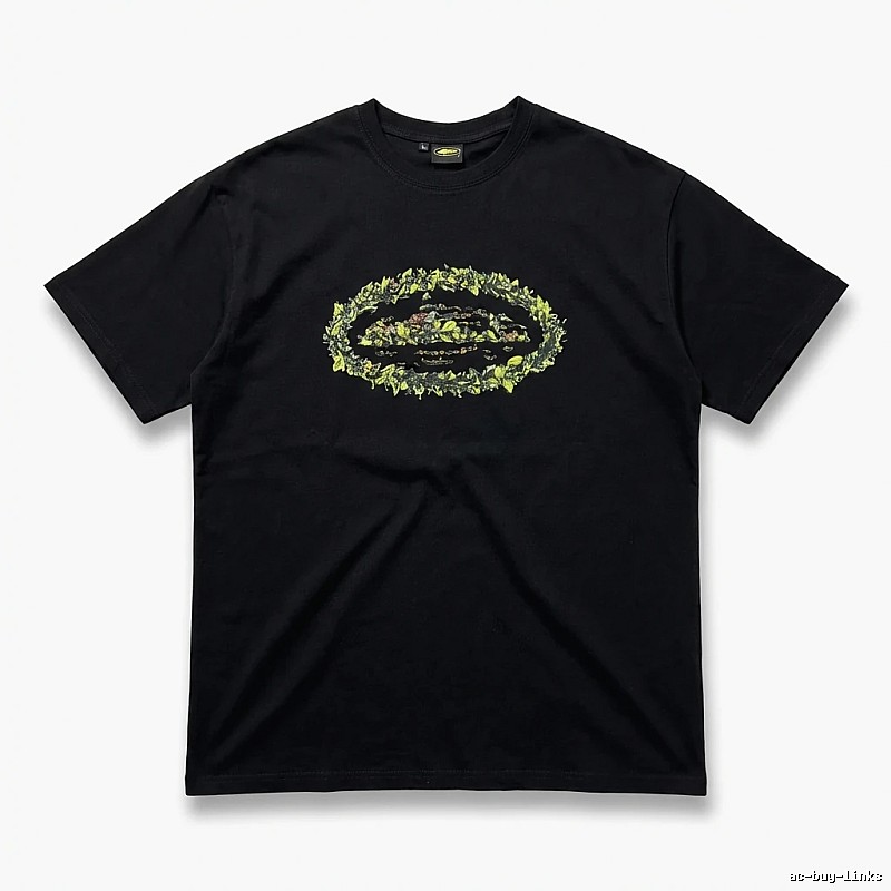 Corteiz Printed Trendy Black T-shirt