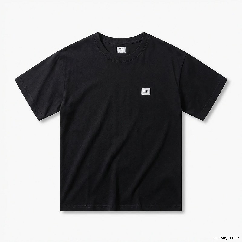 C.P. Basic Style Simple Black T-shirt