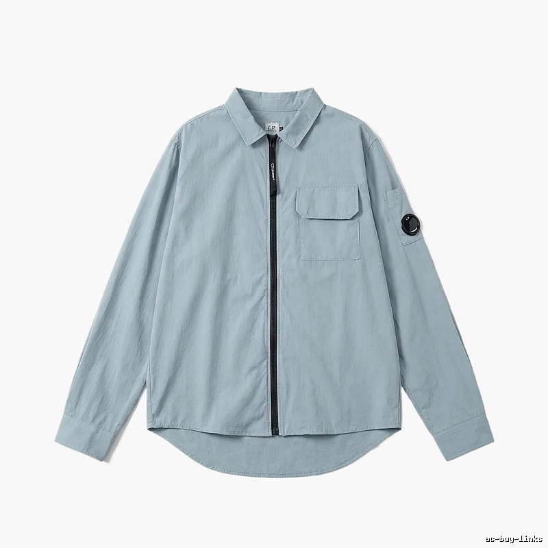 C.P. Series Simple Style Light Blue Shirt