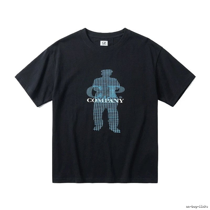 C.P. Trendy Brand Simple Style Black T-shirt