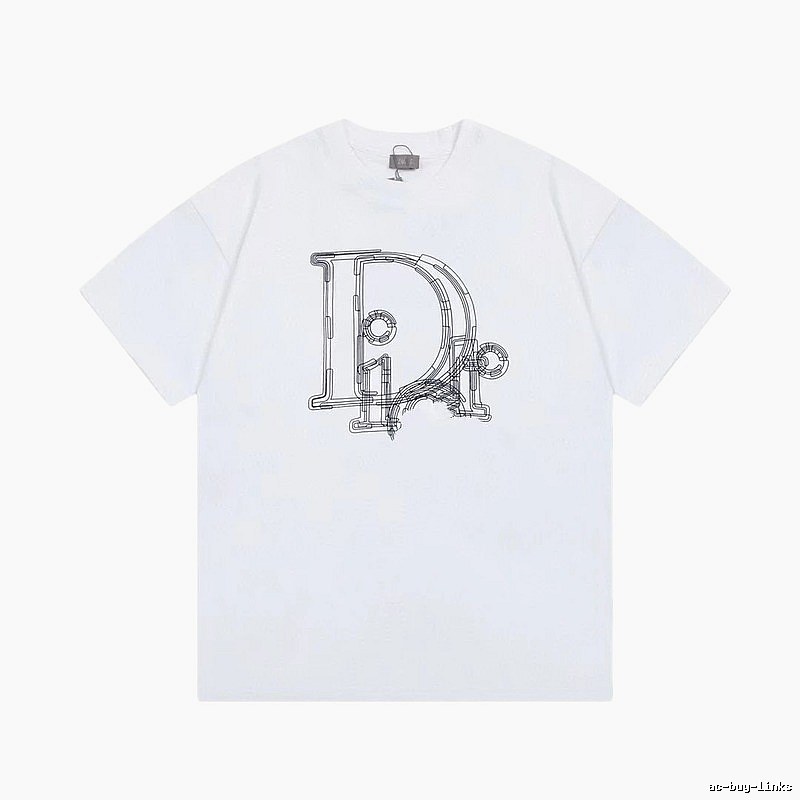 Dior Minimalist Line Logo White T-Shirt