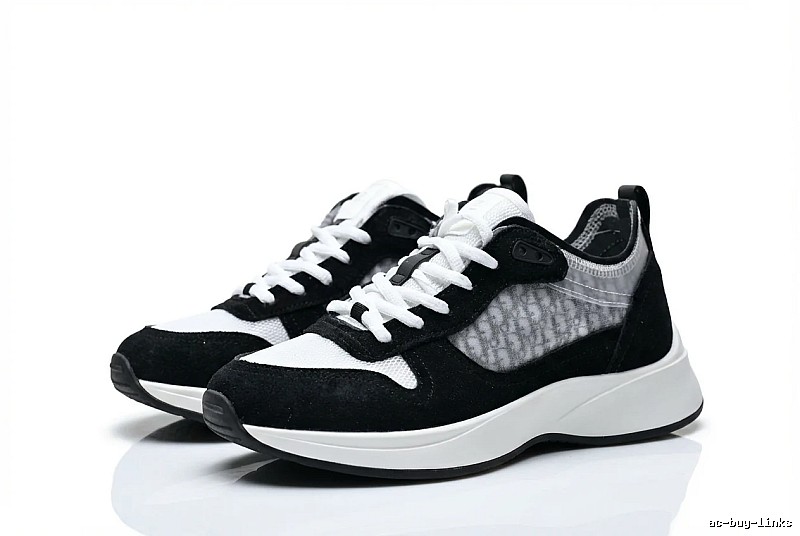 Dior retro black-and-white sports shoes