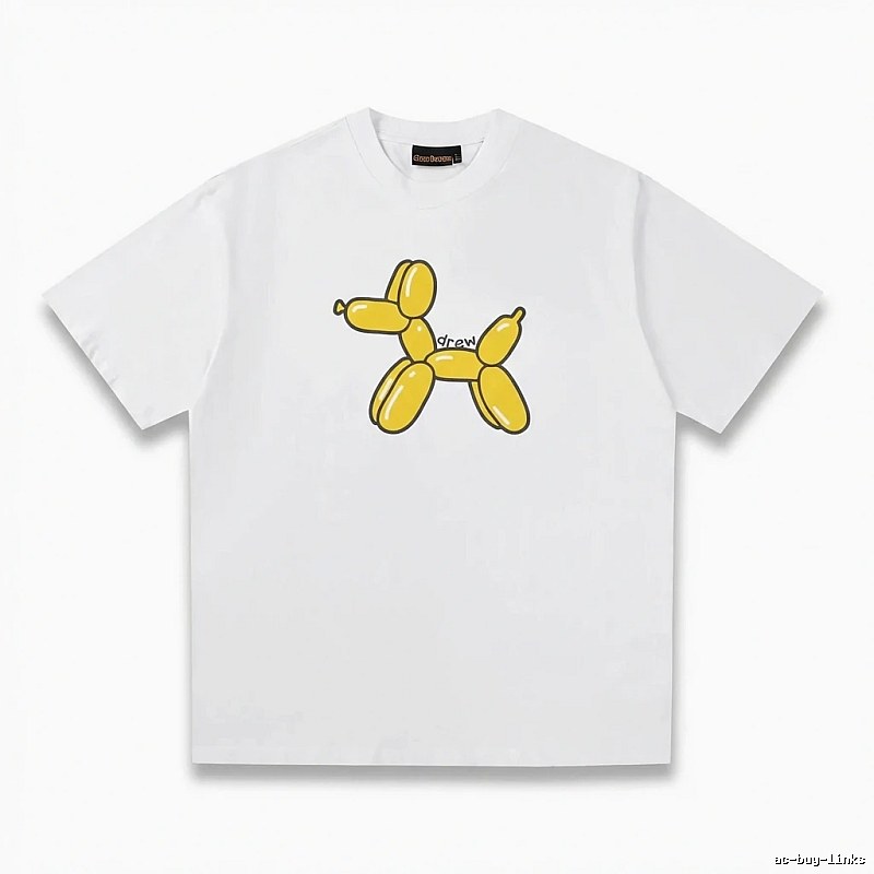 DREW Balloon Dog Simple White T-shirt