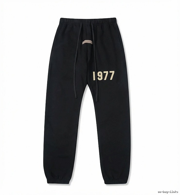 ESSENTIALS 1977 Casual Style Black Pants