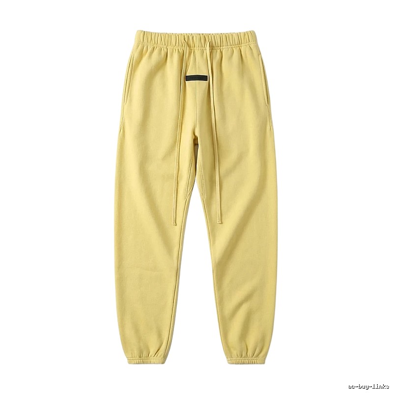 ESSENTIALS Basic Casual Yellow Sweatpants