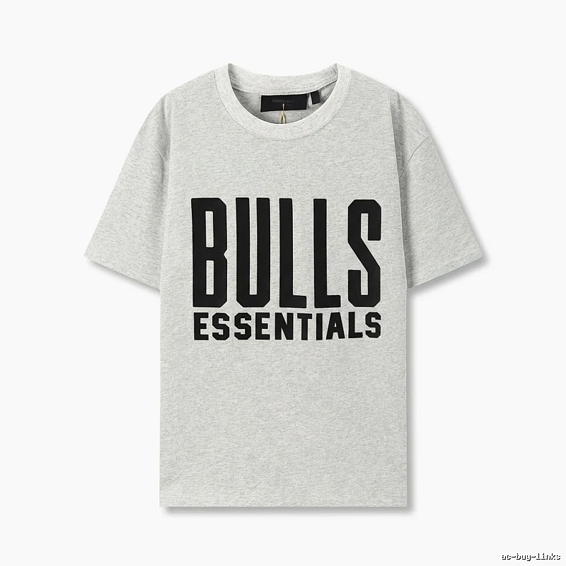 ESSENTIALS Bulls Style Grey T-shirt