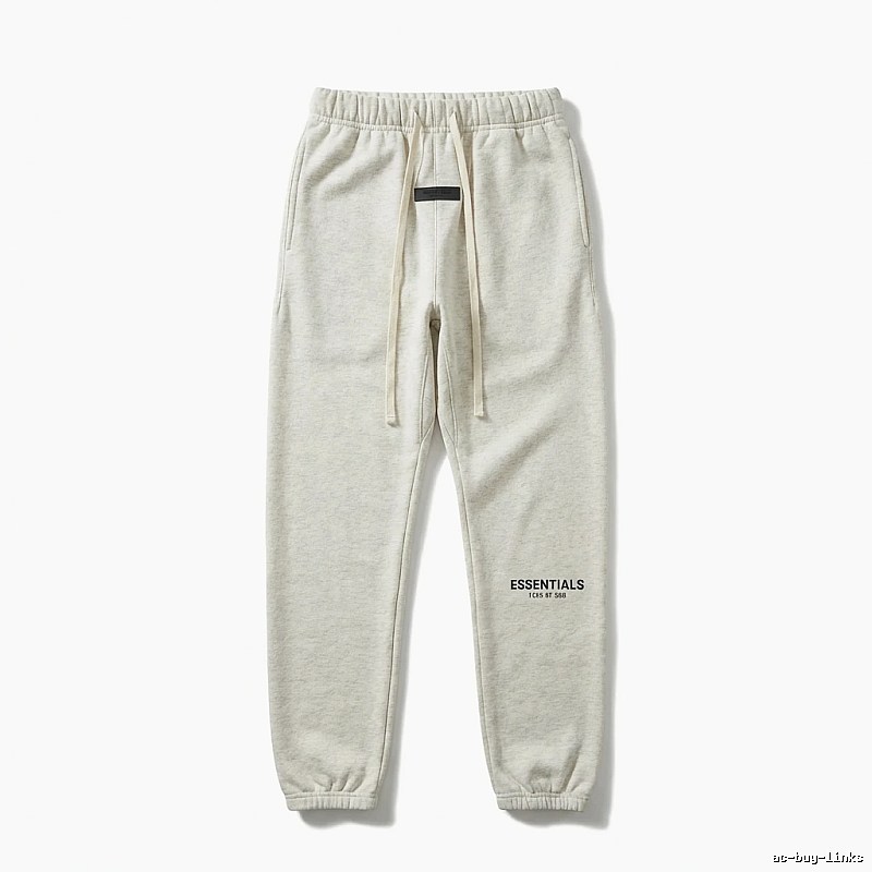 ESSENTIALS minimalist light gray sweatpants