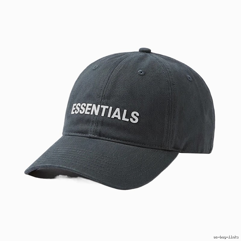ESSENTIALS minimalist style dark gray hat
